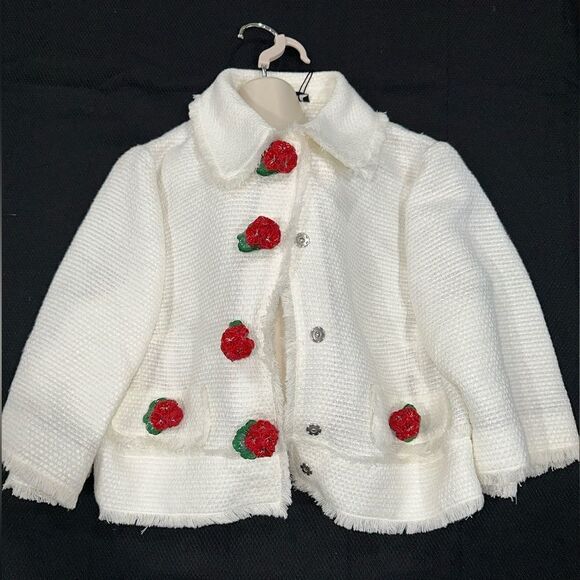Dolce & Gabbana Rose Button Jacket